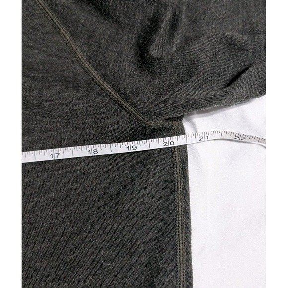 Merino.Tech Men's Merino 320 Half/Quarter-Zip Long Sleeve Base Layer L Olive - Picture 4 of 8